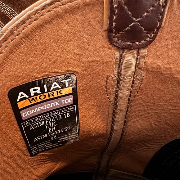 Ariat Tracey Womens Brown Composite Work Toe Boots Outdoors 7 1/2 - Picture 9 of 15